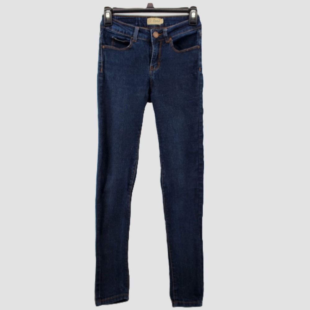 Ci Sono Junior Size 1 Denim Collection Dark Wash Skinny Jeans Blue Stretch P9638